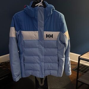 Helly Hansen Light Blue and White Jacket